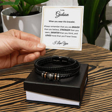 To my Godson Vegan Leather Bracelet for Godson