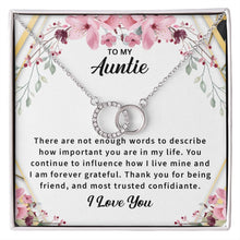 14k White Gold Necklace for Aunt Dainty Jewelry - Meaningful Cards