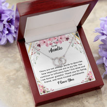 14k White Gold Necklace for Aunt Dainty Jewelry - Meaningful Cards