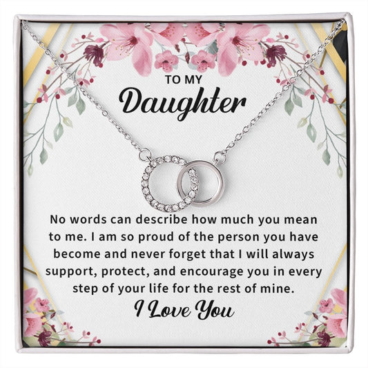 14k White Gold Necklace for Daughter Dainty Jewelry - Meaningful Cards