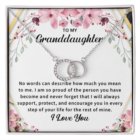 14k White Gold Necklace for Granddaughter Dainty Jewelry - Meaningful Cards