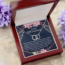 20th Anniversary Gift For Wife, Dainty Circles Necklace for Her - Meaningful Cards