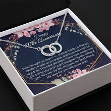 20th Anniversary Gift For Wife, Dainty Circles Necklace for Her - Meaningful Cards