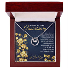 49th Wedding Anniversary Pendant Necklace for Wife - Meaningful Cards