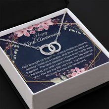 52nd Anniversary Gift For Wife, Dainty Circles Necklace for Her - Meaningful Cards