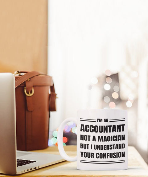 Accountant Coffee Mug Gift, Funny & Sarcastic Gift for Accountant - Meaningful Cards