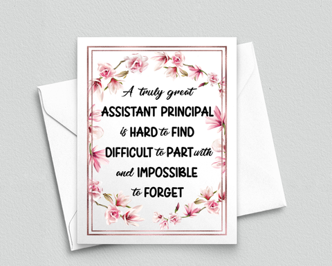 Assistant Principal Thank You Card