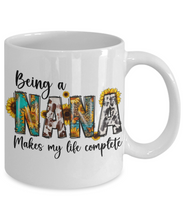 Being a nana makes my life complete coffee mug