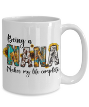 Being a nana makes my life complete coffee mug