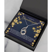 Silver Crystal CZ Necklace Birthday Gift for Granddaughter - Meaningful Cards