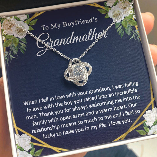 Boyfriend Grandmother, Boyfriend Grandma Necklace - Meaningful Cards