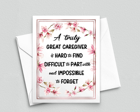 Caregiver Thank You Card