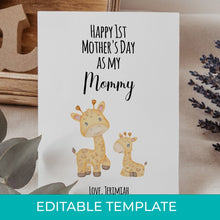 EDITABLE Mother's Day printable download template - Meaningful Cards