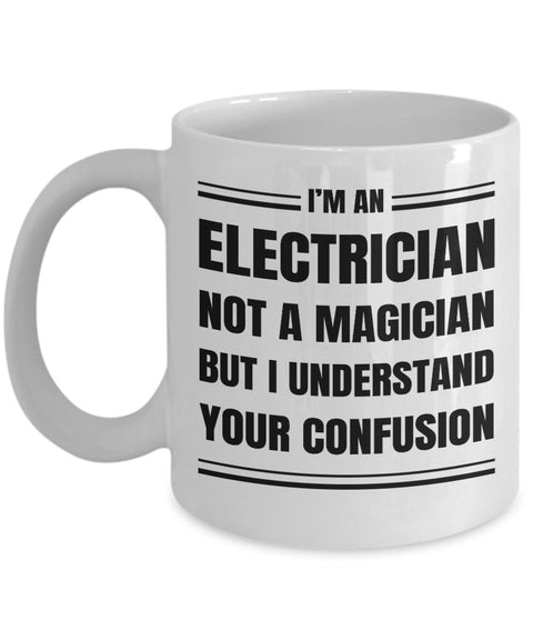 Electrician Coffee Mug Gift, Funny & Sarcastic Gift for Electrician - Meaningful Cards