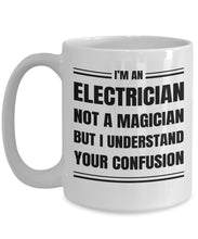 Electrician Coffee Mug Gift, Funny & Sarcastic Gift for Electrician - Meaningful Cards