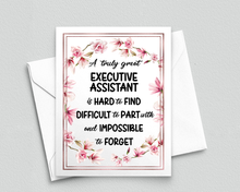 Executive Assistant Thank You Card