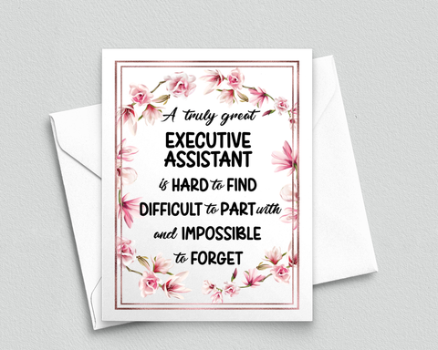 Executive Assistant Thank You Card