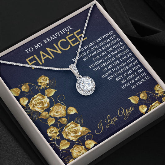 Eternal Hope Necklace with Message for Fiancee - Meaningful Cards