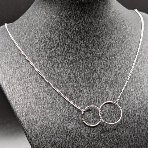 Gift for Granddaughter - Interlocking Circles Necklace - Meaningful Cards