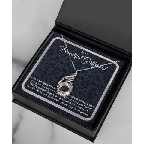 Beautiful Girlfriend Rising Phoenix Silver Necklace - Meaningful Cards
