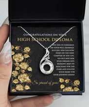 Grad Gift - High School Diploma Graduation Necklace for Her - Meaningful Cards