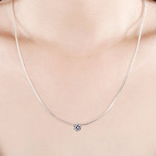 Granddaughter Gift - Dainty CZ Sterling Silver Necklace - Meaningful Cards