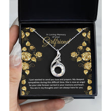 Loss of Girlfriend memorial grief sympathy remembrance necklace - Meaningful Cards