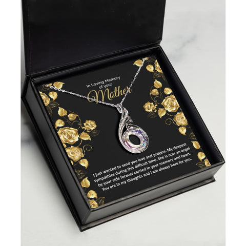 Loss of Mother memorial grief sympathy necklace remembrance necklace - Meaningful Cards