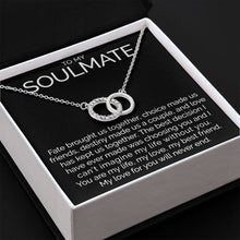 Meaningful To my soulmate connected hoops necklace - Meaningful Cards