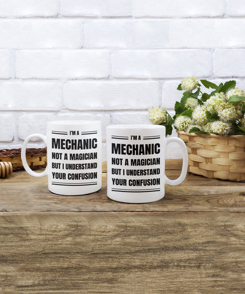 Mechanic Coffee Mug Gift, Funny Sarcastic Gift for Mechanic - Meaningful Cards