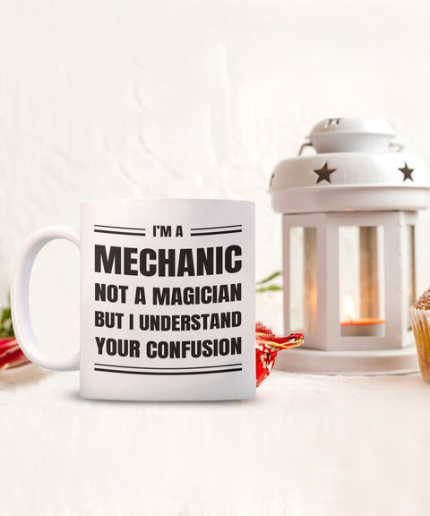 Mechanic Coffee Mug Gift, Funny Sarcastic Gift for Mechanic - Meaningful Cards