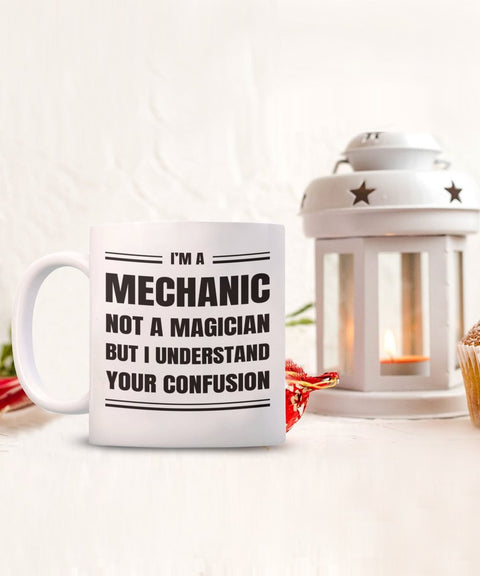 Mechanic Coffee Mug Gift, Funny Sarcastic Gift for Mechanic - Meaningful Cards