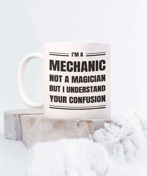 Mechanic Coffee Mug Gift, Funny Sarcastic Gift for Mechanic - Meaningful Cards