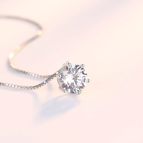 Memaw Gift - Dainty CZ Sterling Silver Necklace - Meaningful Cards