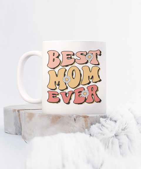 Best mom ever retro coffee mug