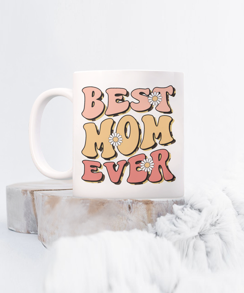 Best mom ever retro coffee mug