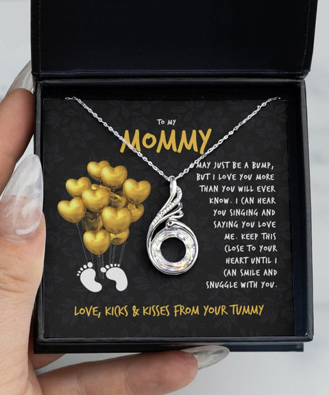 Mom To Be Gift, First Time Mommy, Baby Shower Necklace Gift - Meaningful Cards