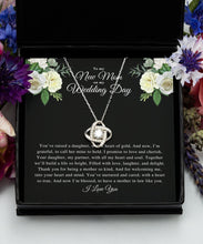 Mother of the bride gift from groom wedding day gift thank you for raising the woman of my dreams new mother-in-law sterling silver necklace - Meaningful Cards