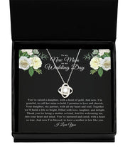 Mother of the bride gift from groom wedding day gift thank you for raising the woman of my dreams new mother-in-law sterling silver necklace - Meaningful Cards