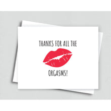 Naughty Thanks for Orgasms Anniversary Gift For Him - Meaningful Cards