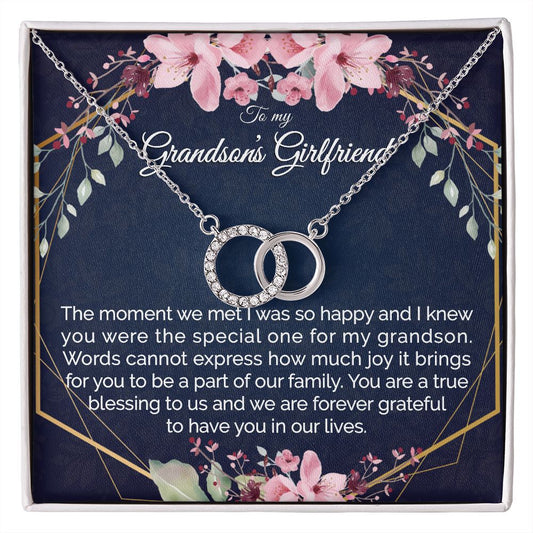 Personalized Grandsons Girlfriend Jewelry Gift - Meaningful Cards