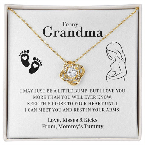 Pregnancy Announcement New Grandma Gift, Grandma To Be, Gifts For Future Grandmother Grandma, Gift for Grandma To Be Baby Shower, Love Knot - Meaningful Cards