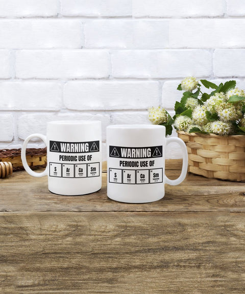 Sarcastic Periodic Table Coffee Mug Gift, Funny Sarcastic Gift for Scientist - Meaningful Cards