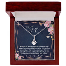 sentimental to my gigi gift from granddaughter - alluring beauty gold necklace - Meaningful Cards