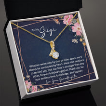 sentimental to my gigi gift from granddaughter - alluring beauty gold necklace - Meaningful Cards