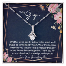 sentimental to my gigi gift from granddaughter - alluring beauty gold necklace - Meaningful Cards