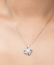 Sentimental to my gigi gift from grandson sterling silver love knot necklace - Meaningful Cards