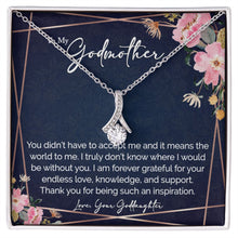 sentimental to my godmother gift from goddaughter - alluring beauty gold necklace - Meaningful Cards