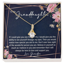 sentimental to my granddaughter gift from grandpa - alluring beauty gold necklace - Meaningful Cards