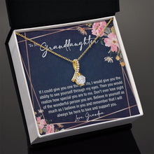 sentimental to my granddaughter gift from grandpa - alluring beauty gold necklace - Meaningful Cards